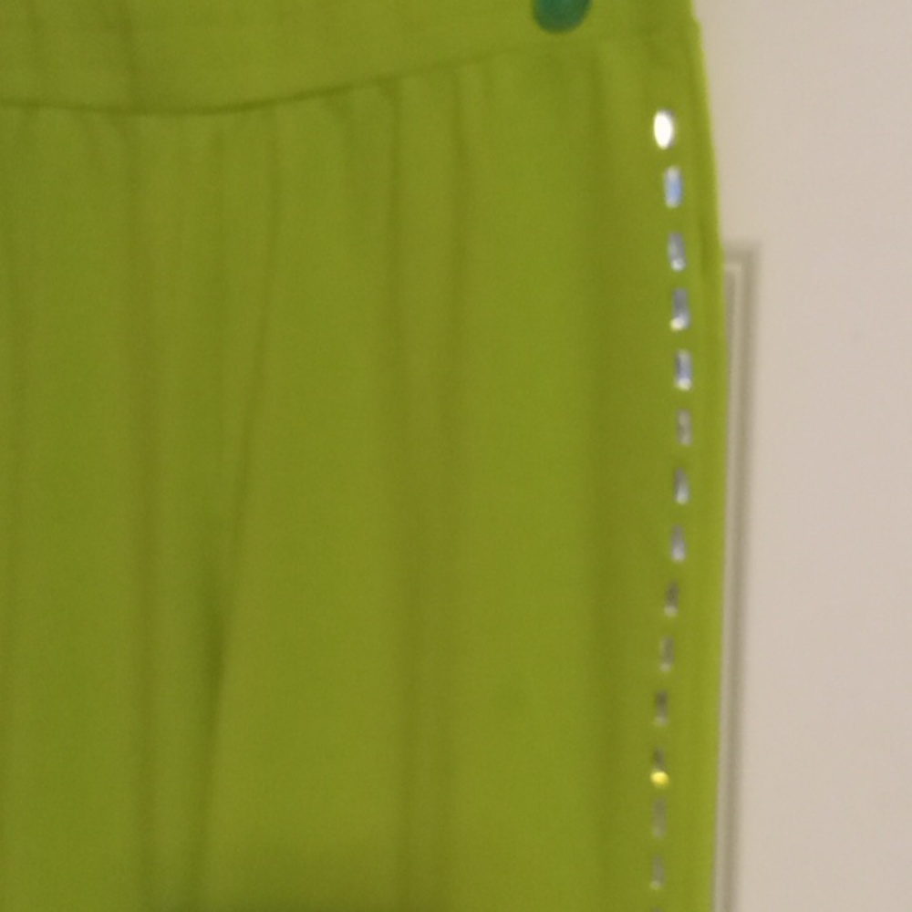 Women's Lime Green Joggers - Picture 3 of 7